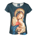 Shirt „Maria“ – Kunstvolles Motiv & zeitlose Eleganz