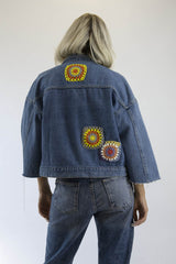 Boheme Jeansjacke 3 – Denim mit Häkelpatches
