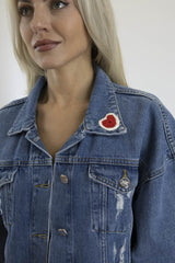 Boheme Jeansjacke 3 – Denim mit Häkelpatches