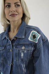 Boheme Jeansjacke 2 "Create Your Own" – Handmade Einzelstück | Customize Your Style | Nachhaltig & Fair