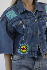 Boheme Jeansjacke 2 "Create Your Own" – Handmade Einzelstück | Customize Your Style | Nachhaltig & Fair