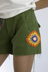 Boheme Short Grün "Create Your Short" Handmade Einzelstück | Customize Your Look | Grün | Fair & Nachhaltig