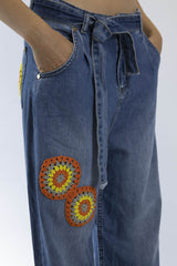 Boheme Jeans „Emma 1“ Handmade Unikat | Customized Denim | Fair & Nachhaltig | Wide-Leg Fit