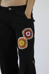 Boheme Cargo ¾ Pant „Black“ Handmade Einzelstück | Customize Your Look | Fair & Nachhaltig