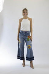 Boheme Jeans „Ava 2“ Handmade Unikat | Customized Denim | Fair & Nachhaltig | Wide-Leg Fit