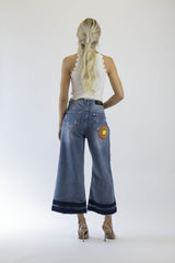 Boheme Jeans „Ava 2“ Handmade Unikat | Customized Denim | Fair & Nachhaltig | Wide-Leg Fit