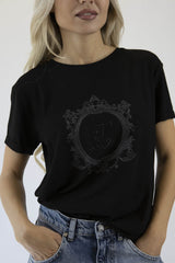 Shirt HMHL 2- KT-223 silber – Exklusives Design mit königlichem Barock Silbermotiv