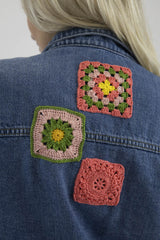 Boheme Jeansjacke 1 "Create Your Style" – Handmade Einzelstück | Häkelpatch | Customize Your Look | Fair & Nachhaltig