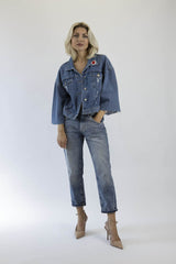 Boheme Jeansjacke 3 – Denim mit Häkelpatches