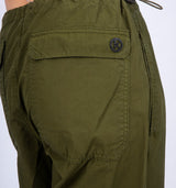 Angesagte Parachute Hose mit weitem Bein und Tunnelzug in Khaki