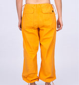 Leichte Parachute Pants mit weiter Beinform und Tunnelzug in Orange