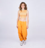 Leichte Parachute Pants mit weiter Beinform und Tunnelzug in Orange