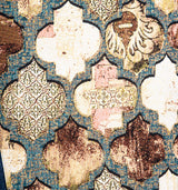 Oversize Jeansjacke mit orientalischer Jacquardmusterung auf dem Rücken