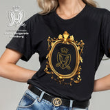 Shirt HMHL 2- KT-224 gold – Exklusives Design mit königlichem Barock Goldmotiv