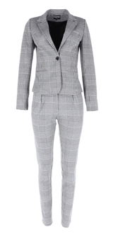 Taillierte Blazer mit Karo Muster