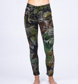 Skinny Fit Hose mit Print im grünen Dschungel-Design