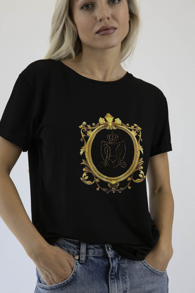 Shirt HMHL 2- KT-224 gold – Exklusives Design mit königlichem  Barock Goldmotiv