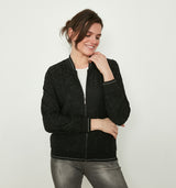 Ausbrenner-Muster Rosen in schwarz-glänzend, Kontrastfarben Innenfutter, am Bund Silberfaden, Reißverschluss.  Wir empfehlen die gewohnte Größe zu wählen. 75% Viskose, 25% Polyester Handwäsche bei 30°C